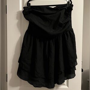 Cider black strapless dress